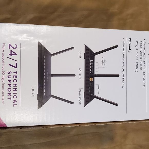 NETGEAR - AC1750 Dual-Band Wi-Fi 5 Router - Black - Picture 4 of 6